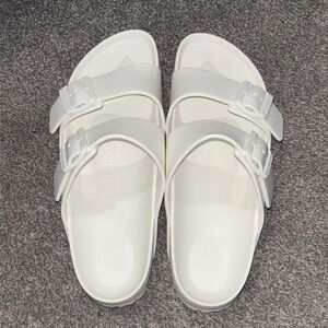Birkenstock Arizona White Sandals